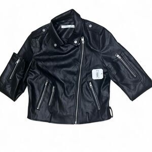 Altar'd State Black Faux Leather Jacket